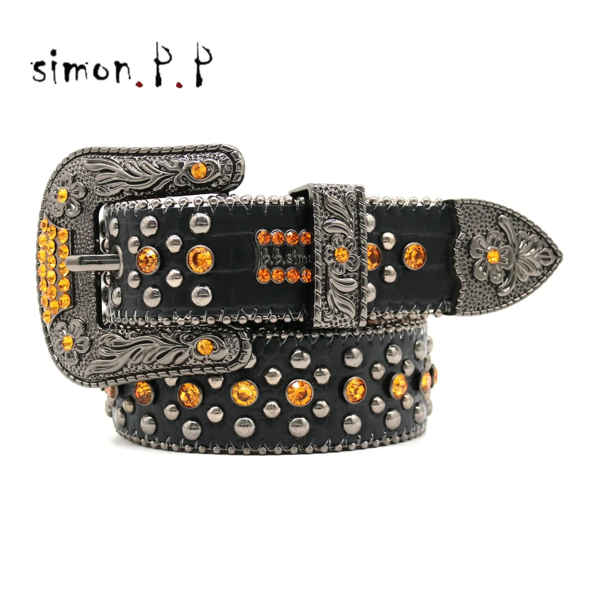 Sabuk berlian imitasi tali mewah koboi AB sabuk Bling pria Punk Y2K kristal bertatahkan Cinto De Strass for jins