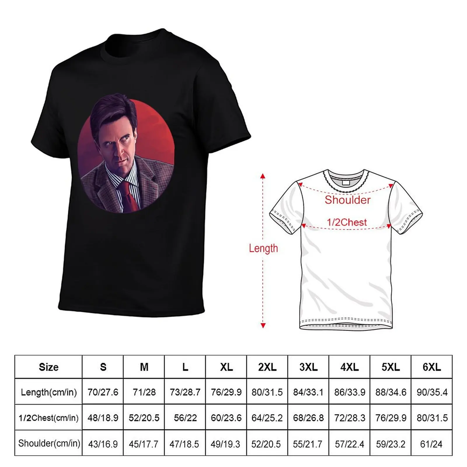 Красная футболка Frederick Chilton, футболки с рисунком, персонализированные футболки для мужчин (art.: 3920cc088d0dc) - 3920cc088d0dc