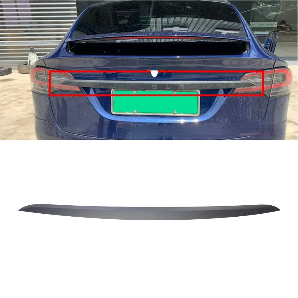 Для Tesla Model X 2016-2019 матовый карбон настоящий карбон задняя крышка багажника накладка автомобильные аксессуары