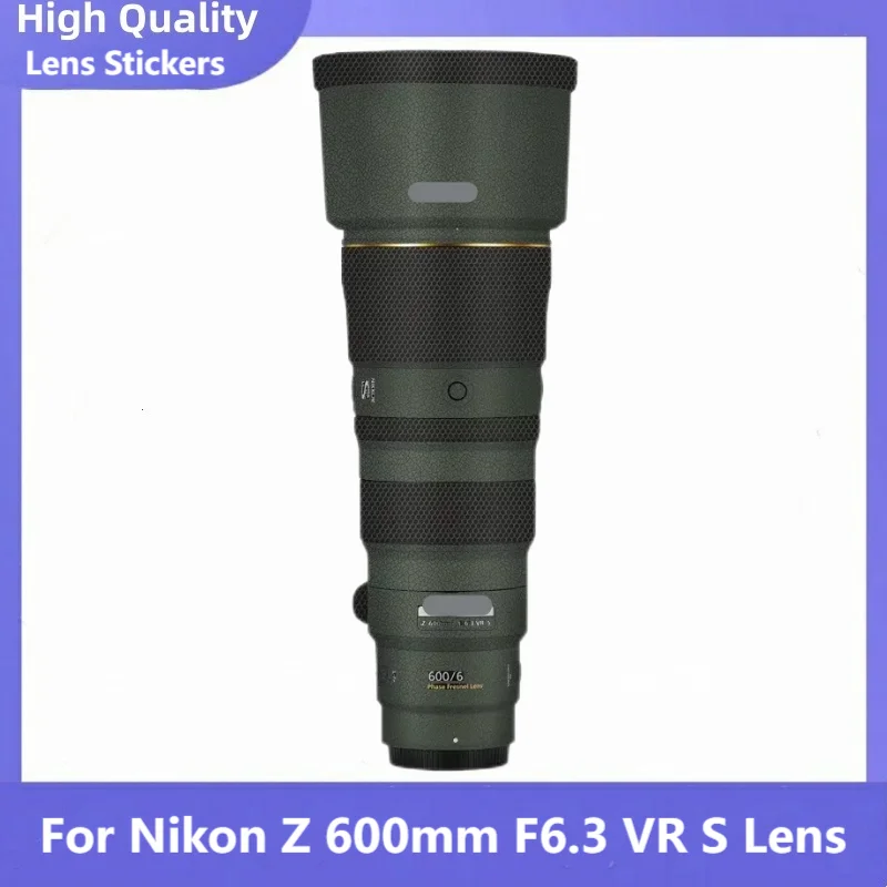 Индивидуальная наклейка для Nikon Z 600 мм F6.3 VR S, наклейка на объектив камеры, виниловая пленка, покрытие для NIKKOR Z600 Z 600 6,3 F/6,3