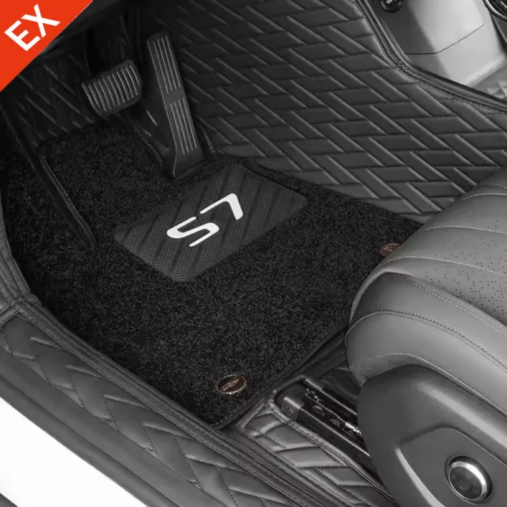Фото Для CHANGAN Deepal S7 2023-2024 автомобильные аксессуары кожаный коврик для сиденья коврик для ног износостойкий водонепроницаемый антигрязный хит ковер №3