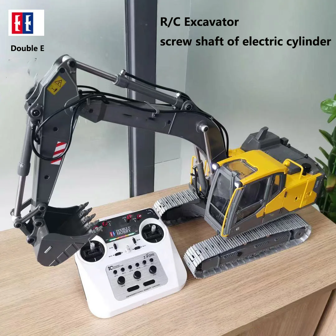 Двойной E масштаб 1/14 RC Экскаватор Цельнометаллический автомобиль Большой грузовик с дистанционным управлением Экскаватор из сплава Электрический радиоуправляемый автомобиль Модель игрушки Автомобиль Радиоуправляемые игрушки