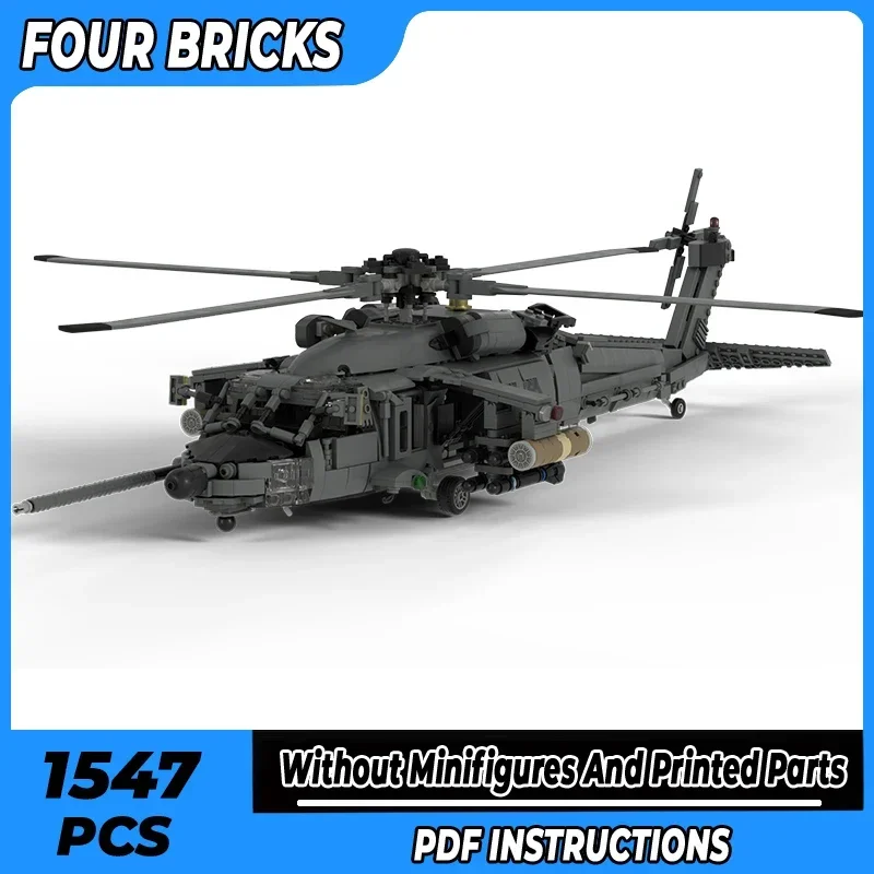 Moc Building Bricks Военная модель MH-60L Black Hawk Technology Модульные блоки Праздничные подарки Игрушки для детей Наборы для самостоятельной сборки