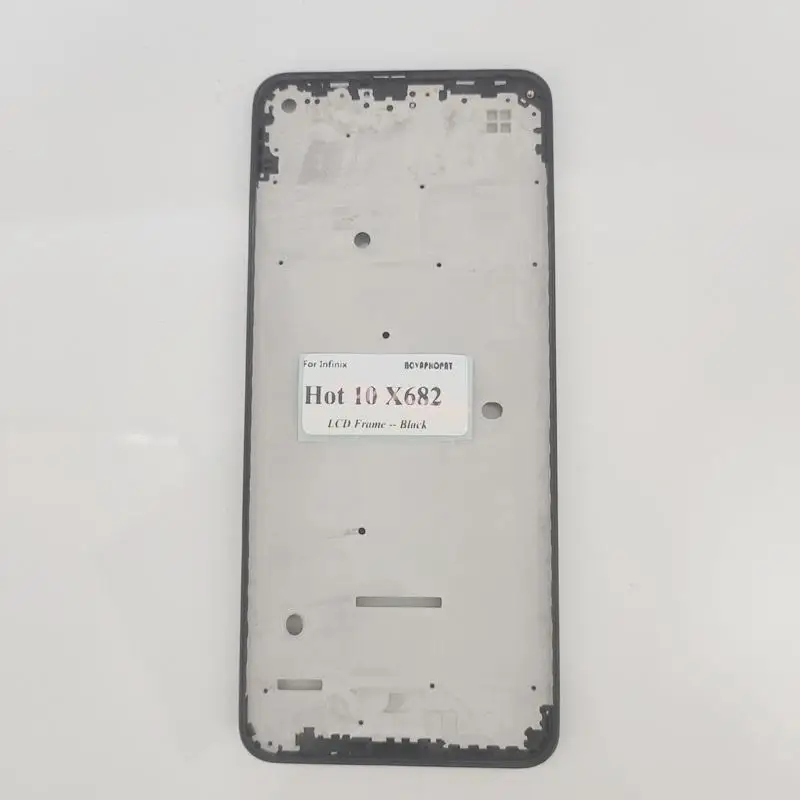 Фото Передняя крышка корпуса ЖК-рамки, лицевая панель корпуса для Infinix Hot 10X682, передний корпус №2