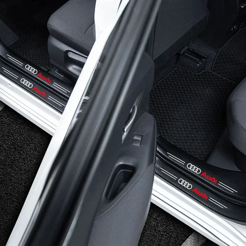 2025 Горячие защитные наклейки на пороги из углеродного волокна для Audi TT RS3 RS6 S5 A1 A2 A3 A4 A5 A6 A7 A8 Q1 Q2 Q3 Q4 Q5 Q6 Q7 Q8 B8 (art.: 3920cff4e017e) - 3920cff4e017e