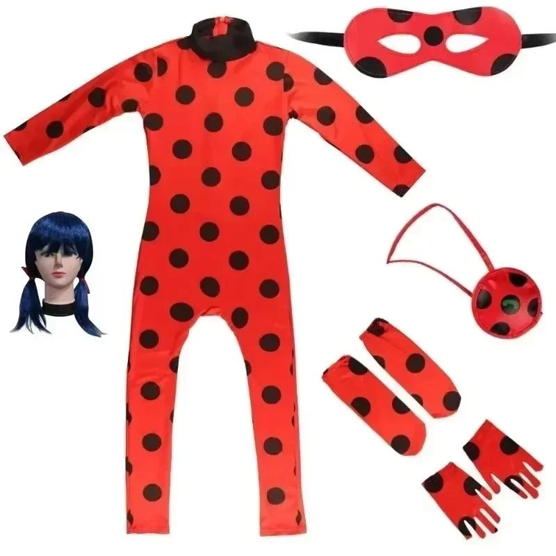 Фото Kerst Kind R Red Bug Kostuum Meisjes Dress Up Комбинезон Masker Tas Пасха Мариннеттинг Косплей Костюмы Вечеринка Kleine Kever Pakken №3