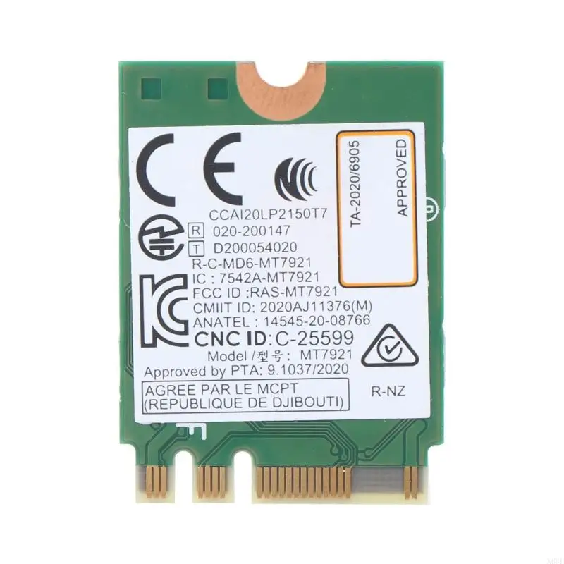 Фото N84B MT7921 Двойной wi -Fi 6 Card 802.11ac Axe Wireless NGFF для M.2 2230 Wi -Fi Card Adapter BT5.2 для 10 №2