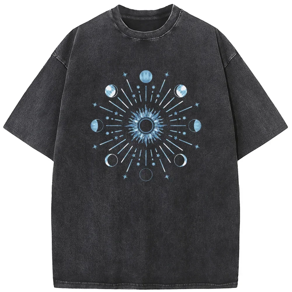 Мужская потертая футболка Tie-Dyed XINGX Mandala, 230 г, хлопковая забавная свободная отбеленная футболка, модная ретро-модная футболка в стиле хип-хоп, футболки
