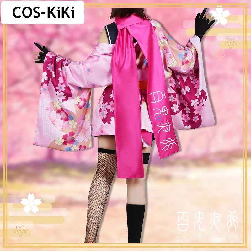 Фото COS-KiKi аниме синий архив Kuda Izuna игровой костюм модное милое кимоно униформа косплей костюм Хэллоуин вечерние наряд для ролевых игр №3