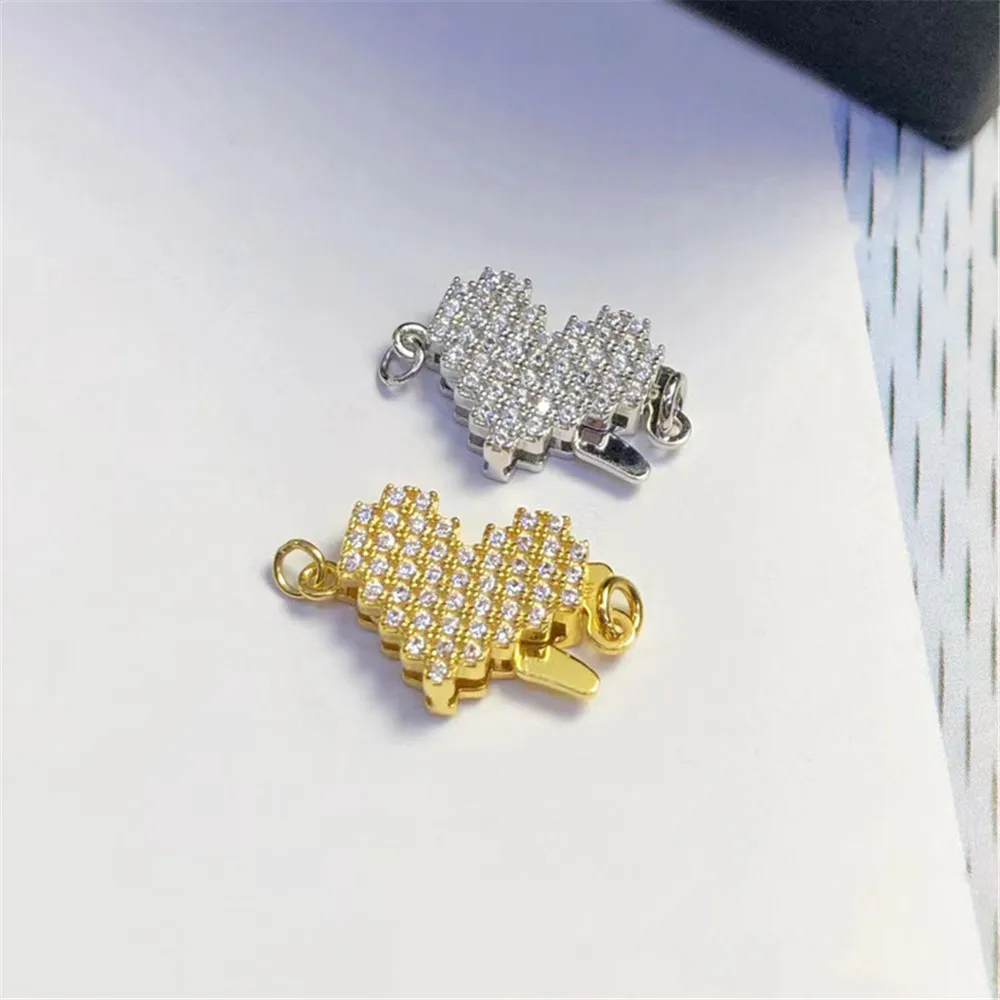 Цепочка из серебра 925 пробы с искусственным жемчугом и крючками