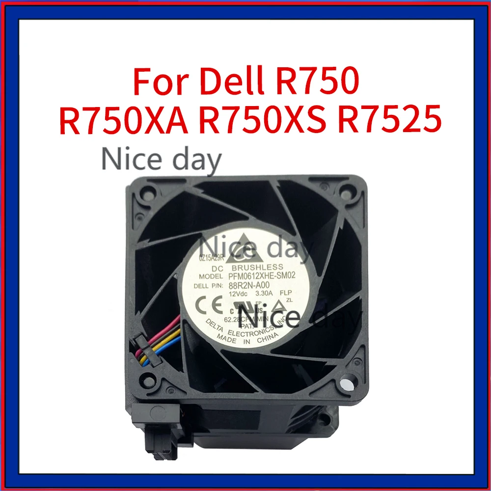 Новый оригинальный внешний вентилятор для Dell PowerEdge R750 R750Xa R750xs R7525 3A, высокопроизводительный вентилятор XD7N7, охлаждающий вентилятор, кулер, вентилятор сервера