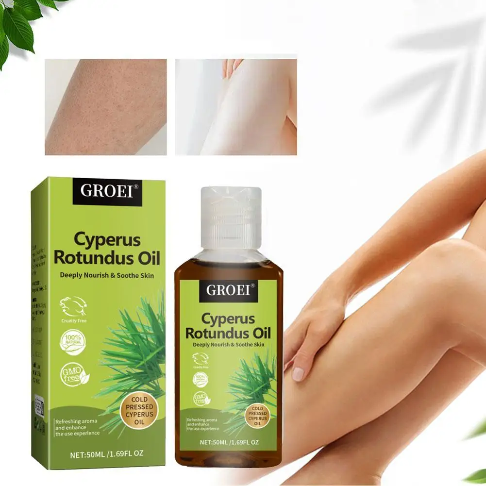 Эфирное масло Cyperus Rotundus, чистое увлажнение, питательное, уменьшение покраснений, разглаживание, восстановление кожи, удаление волос на теле, уходовое масло, 50 мл