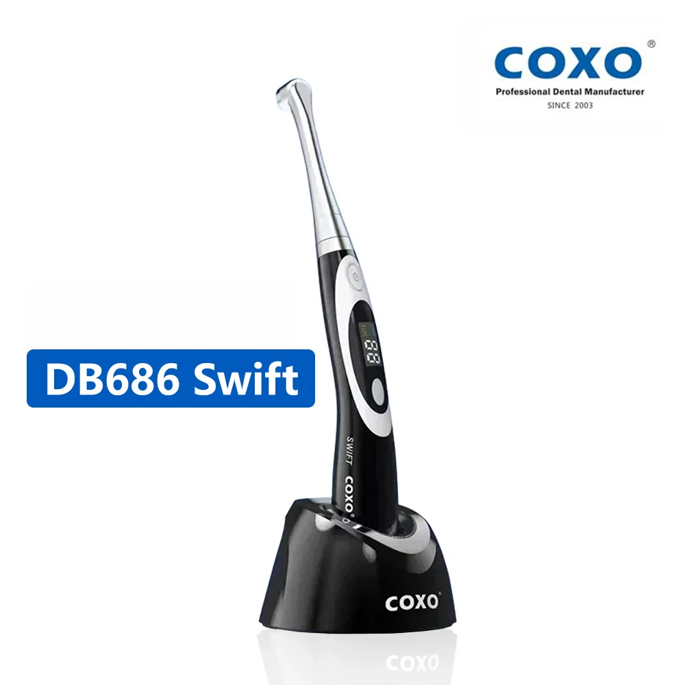 Стоматологическая полимеризационная лампа COXO DB686 Swift Светодиодная полимеризационная лампа сверхвысокой интенсивности света Широкий спектр фотоотверждающий стоматологический инструмент