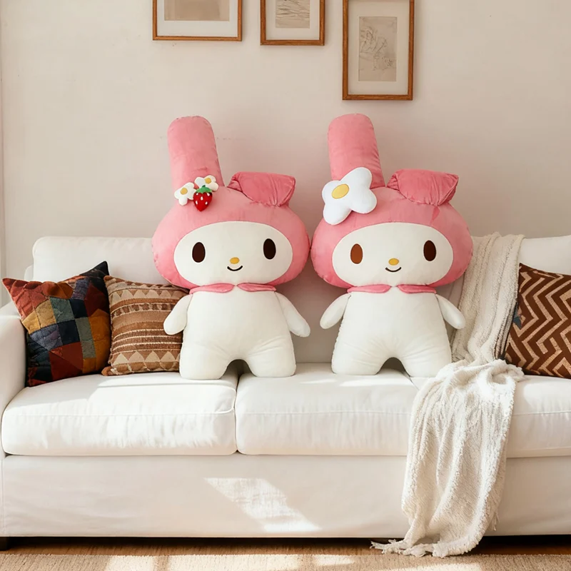 Фото Плюшевая кукла Sanrio My Melody Kuromi Pom Pom Purin Pochacco, игрушка Cinnamoroll, подушка, мягкий подарок для друга №3