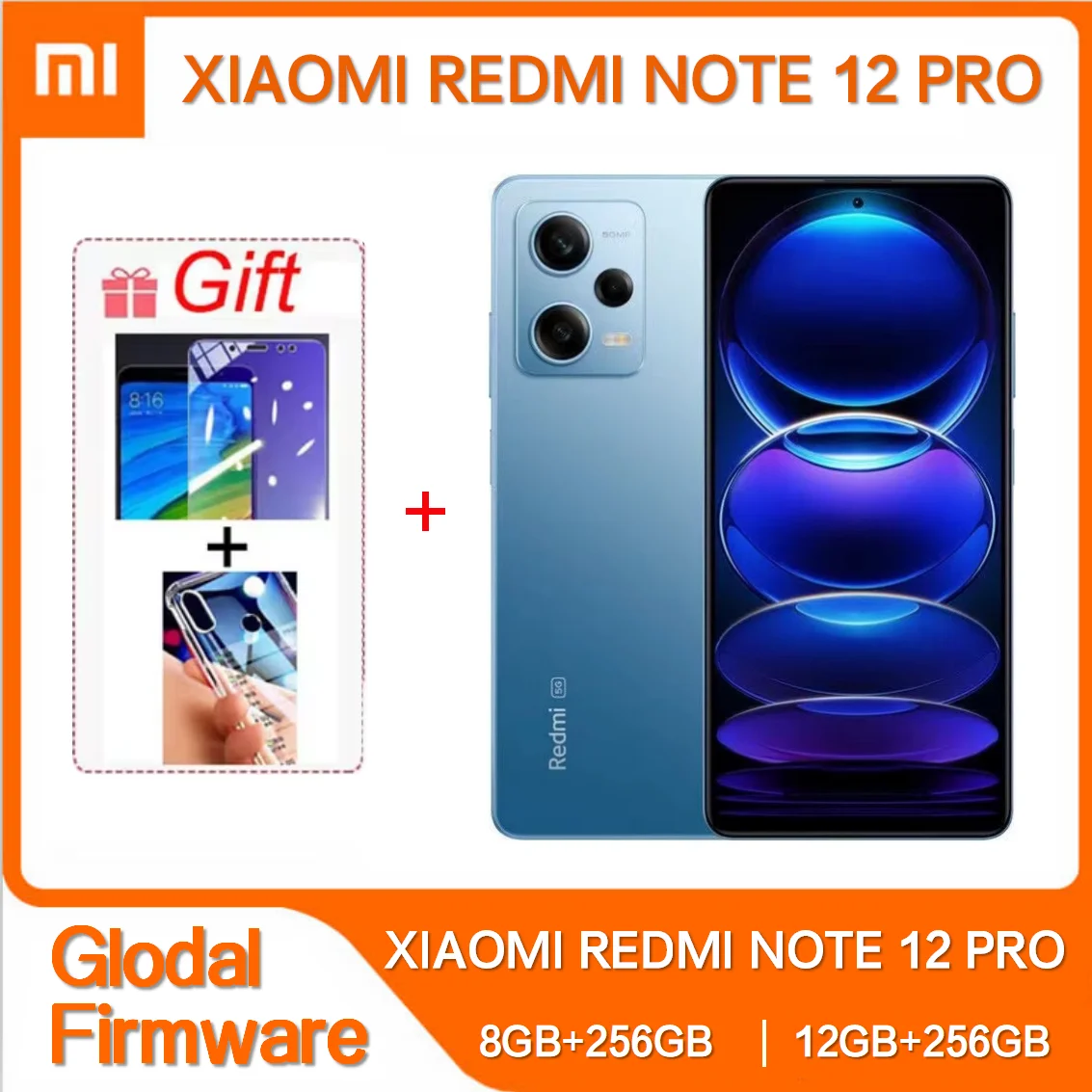 Смартфон Xiaomi Redmi Note 12 Pro 5G, аккумулятор 5000 мАч, размер MTK, 1080, восьмиядерный процессор, 67 Вт, быстрая зарядка, 50-мегапиксельная камера Global Rom