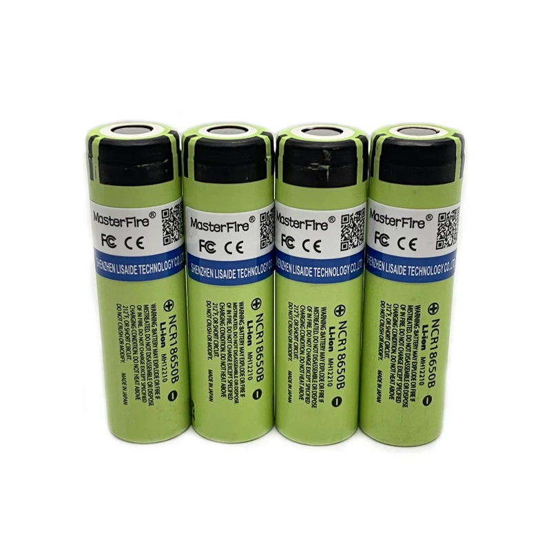 MasterFire 4 шт./лот оригинальный 18650 NCR18650B 3,7 В 3400 мАч литиевая аккумуляторная батарея для ноутбука Power Bank батареи для Panasonic