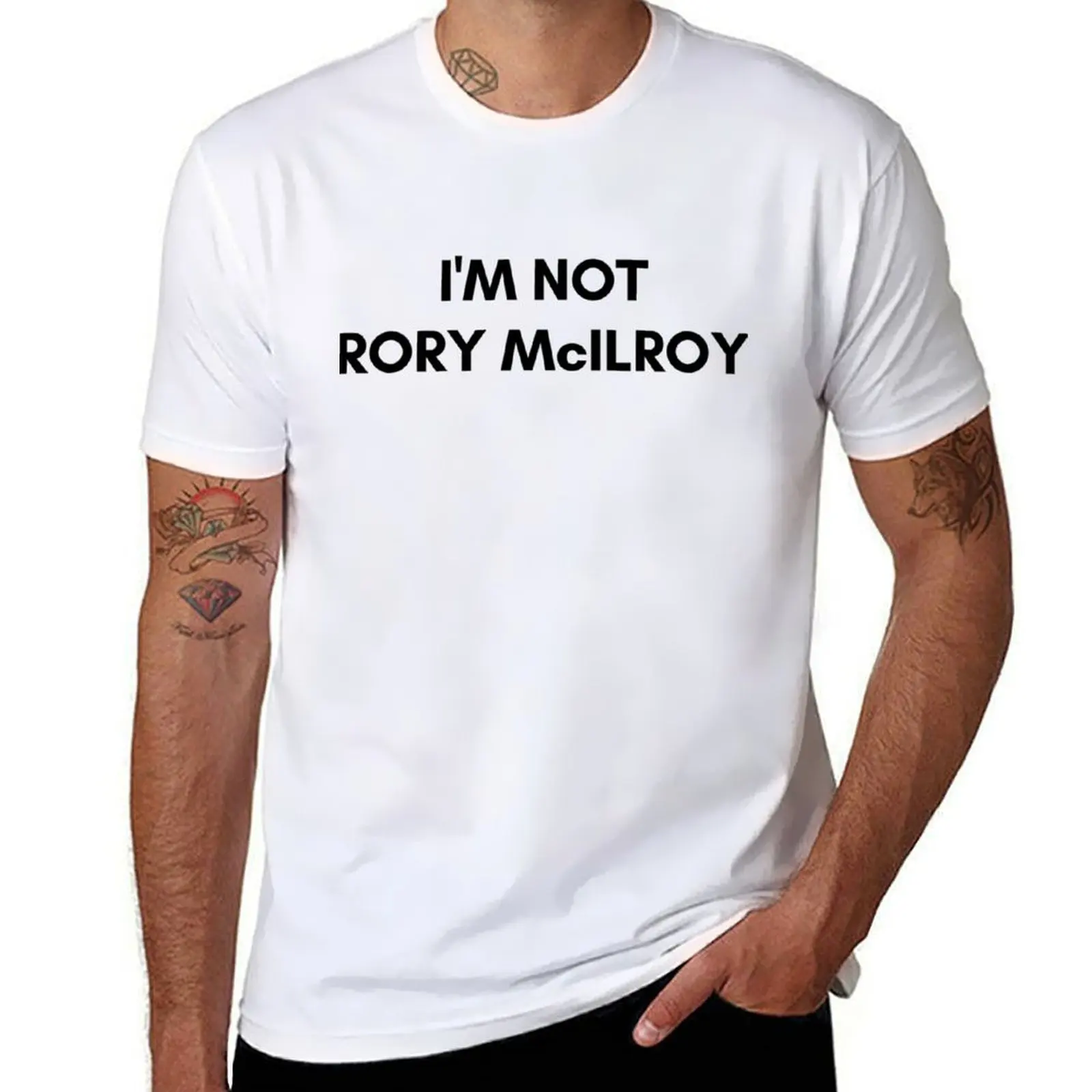 Футболка Rory Mcilroy, мужская футболка, летние футболки для мужчин, забавная футболка с рисунком
