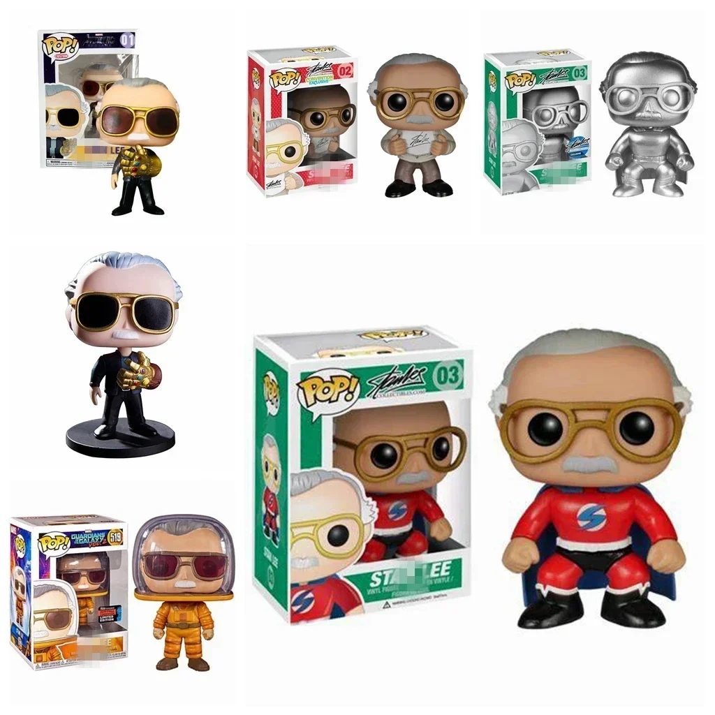 FUNKO POP Мстители Отец Marvel Стэн Ли Виниловые фигурки игрушек # 01 # 8 # 02 # 04 03 #   Стражи Галактики 519 #   Игрушки