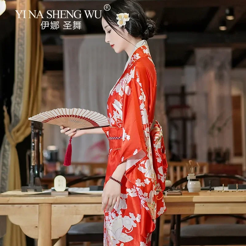 Фото Кимоно Гаун Косплей Wanita Musim Panas Fashion Fotografi Pakaian Gaun Формальное новое кимоно Wanita Tradisional Belg Yukata Haori №5