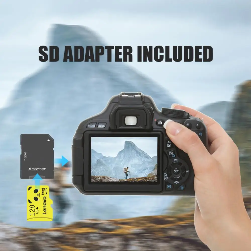 Фото Оригинальная мини SD-карта Lenovo 128 Гб карта памяти 512 ГБ TF-карта для камеры телефона MP3/MP4 плеер высокоскоростные флеш-карты памяти №4
