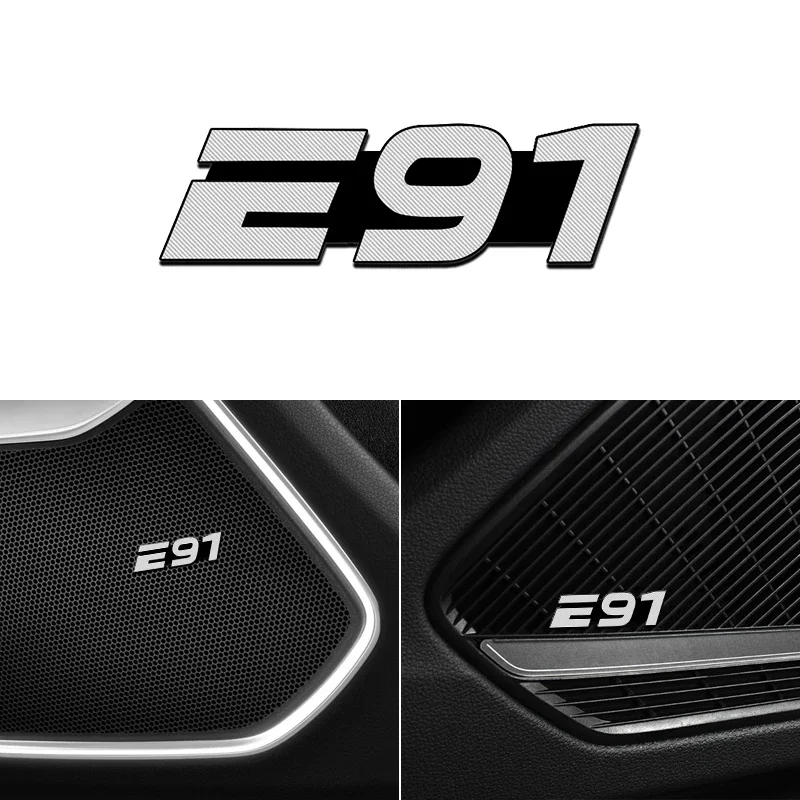 Внутренняя звуковая колонка Stiker Gaya Mobil 3D Lambang, алюминиевая ленкана для BMW E91 325i 328i 335i