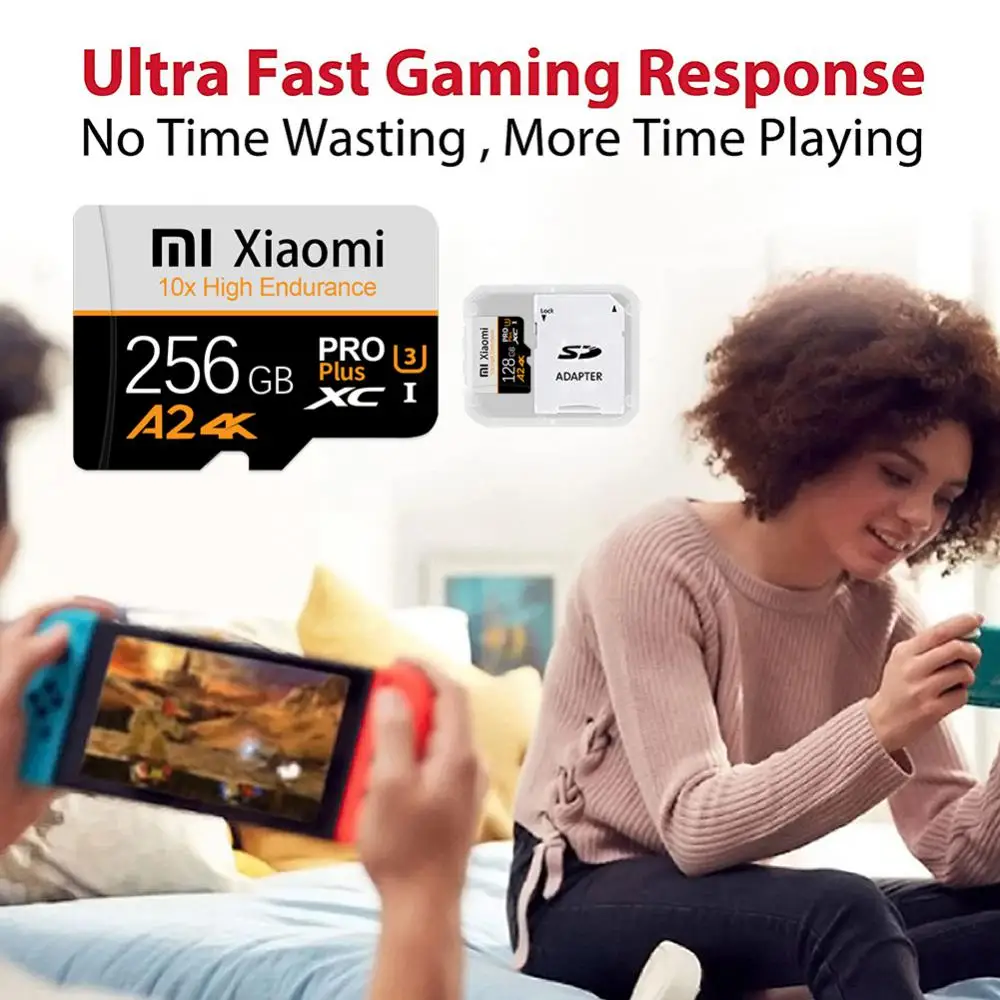 Фото Карта памяти Xiaomi Φ 1TB Class10 V60 A2 U3 TF карта 512 ГБ мини SD карта 128 ГБ высокоскоростная Micro TF SD карта для Nintendo Switch №5