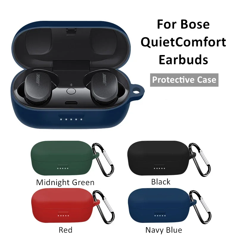 Мягкий силиконовый защитный чехол для наушников Bose QuietComfort 2024, противоударный чехол для беспроводных Bluetooth-наушников с крючком