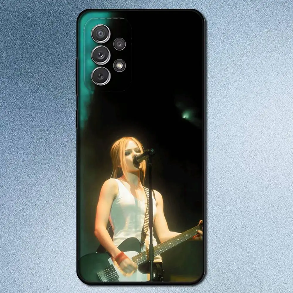 Фото Singer Avril L-Lavigne Phone Case For Samsung S25,S24,S21,S22,S23,S30,Ultra,S20,Plus,Fe,Lite,Note,10,9,5G Black Cover №4