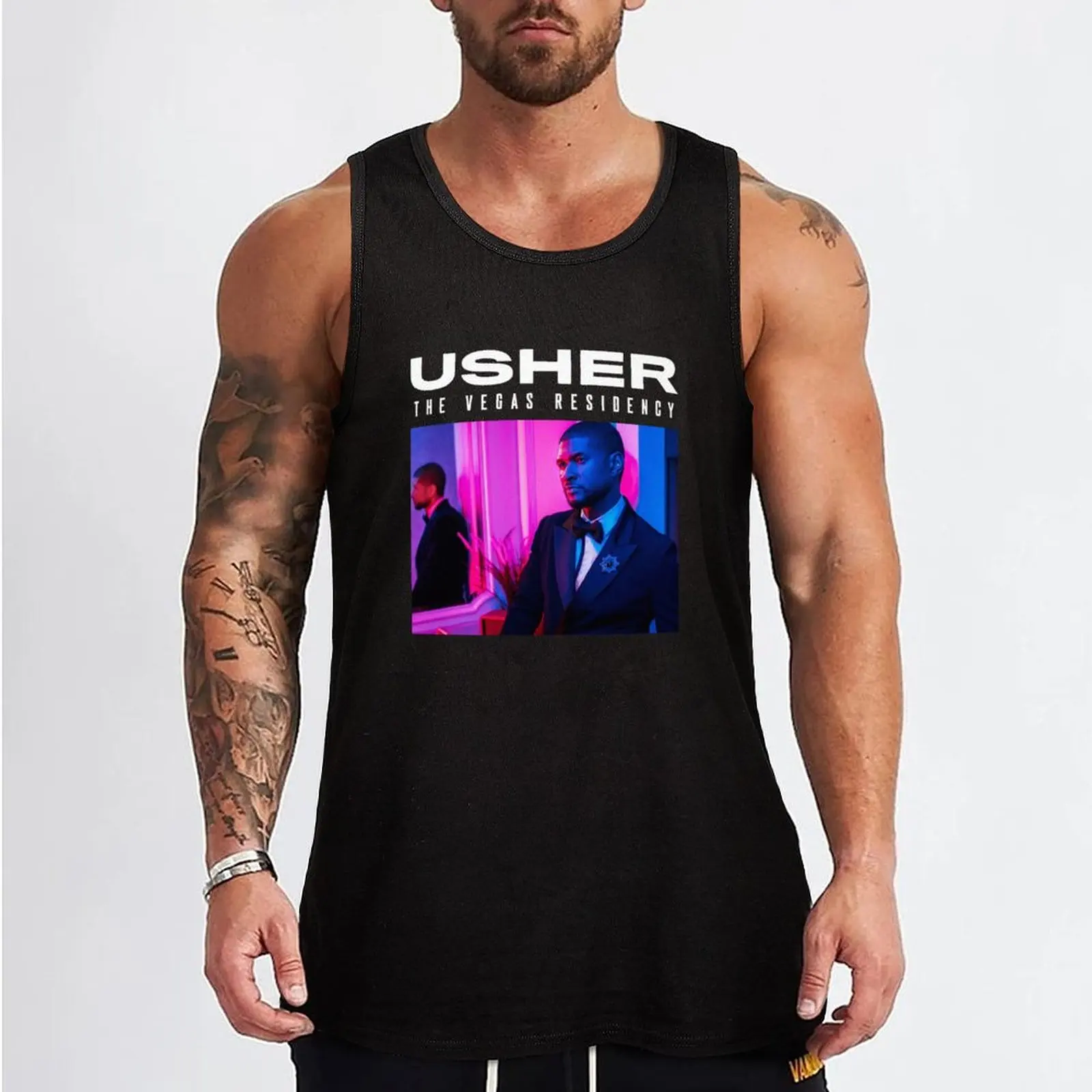 Фото Плакат Yasher the Vegas, майка, рабочий жилет, футболки для мужчин, мужская летняя одежда, мужская одежда №2