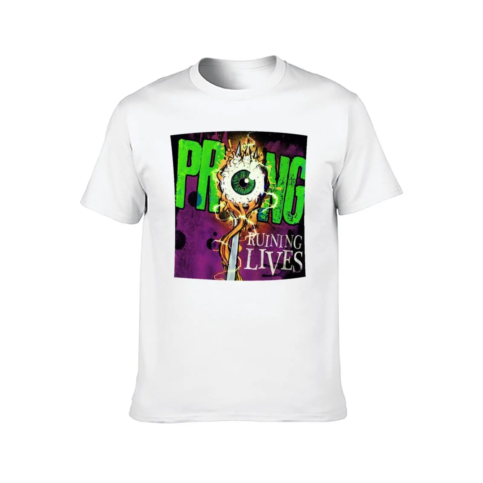 Фото Футболка PRONG MUSIC ARTWOK, мужские винтажные футболки с графическим рисунком, персонализированная футболка №2