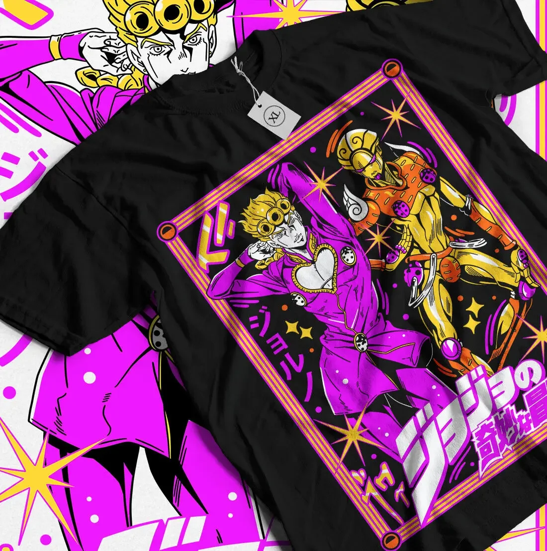 Футболка Jojo's Bizarre Adventure аппараты Джоске Girl Kawaii аниме рубашка все размеры