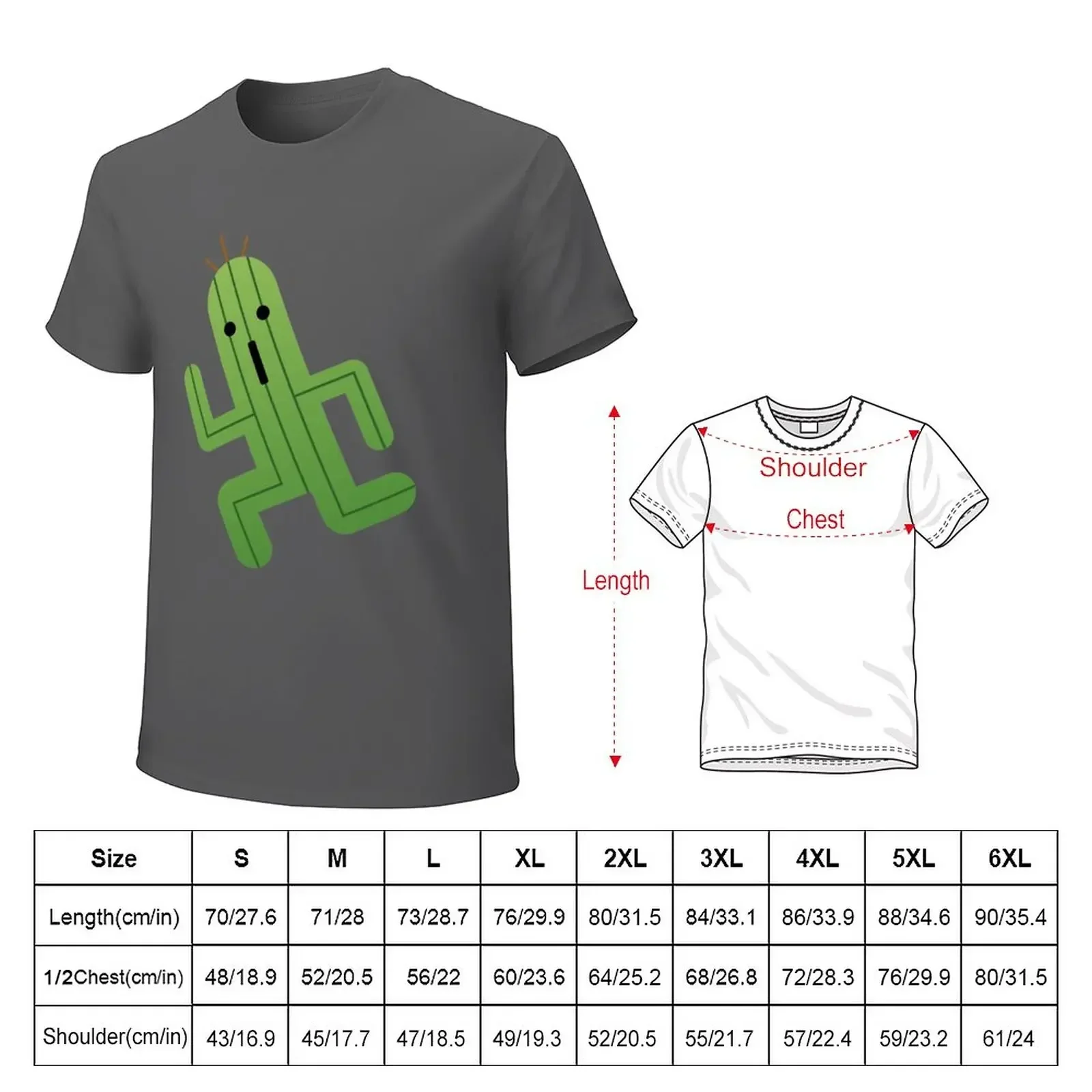 Фото Футболка с изображением Cactuar летние топы с принтом животных для мальчиков, индивидуальный дизайн ваших собственных рубашек, мужские №2