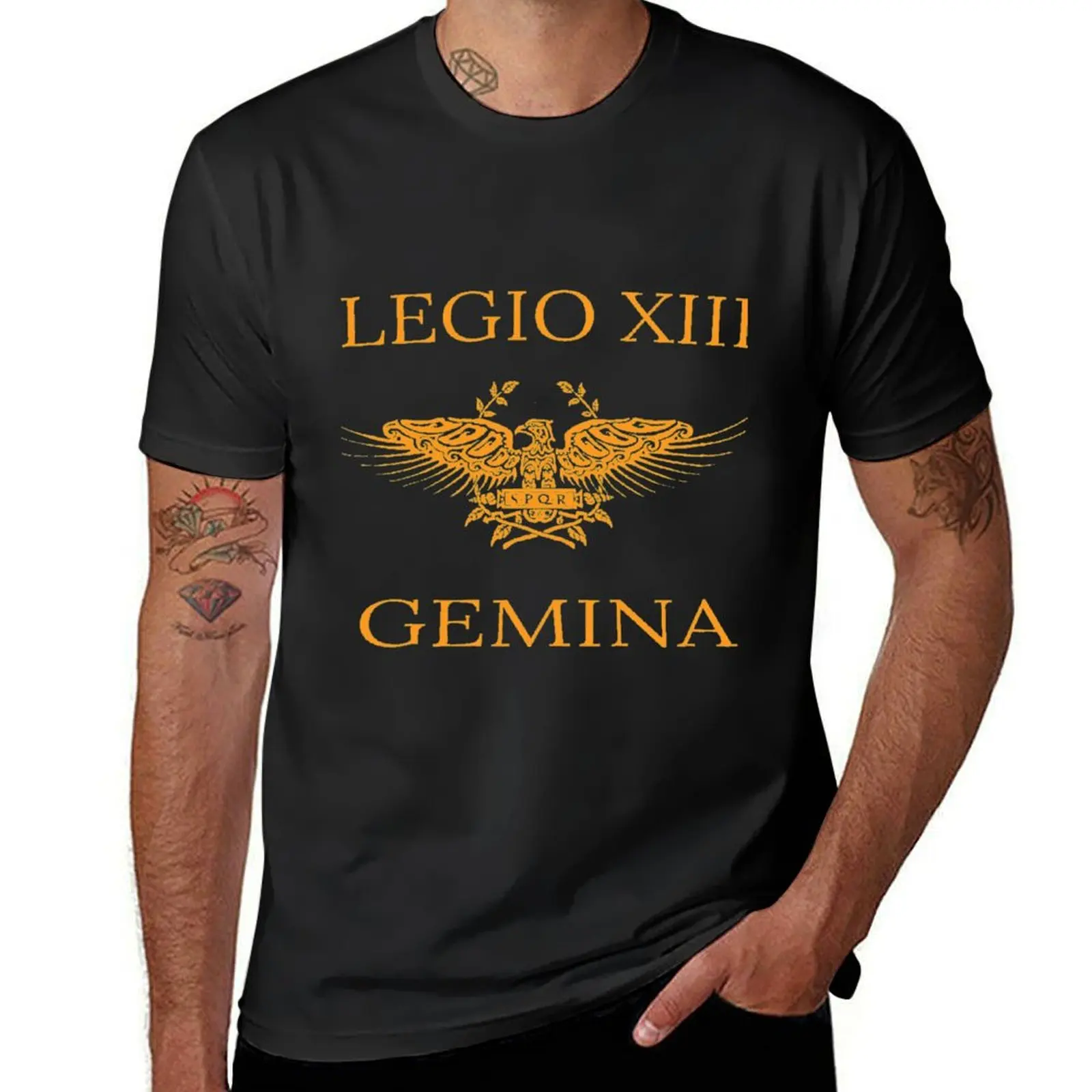 Футболка Legio XIII Gemina, винтажная одежда, рубашки, графические футболки, тяжелые футболки для мужчин