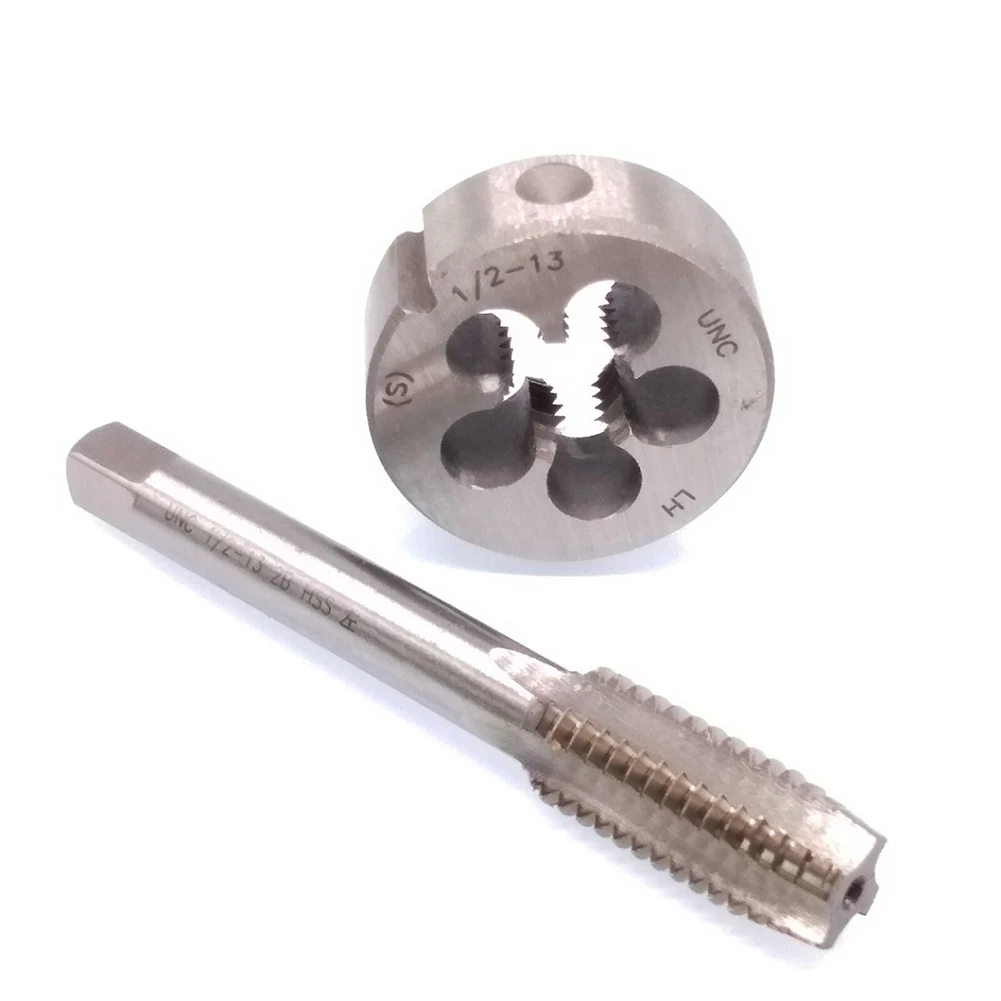 2 шт. HSS 12-13 UNC Tap & Die Левая рука 87,1 мм Tap 37,7 мм пресс-форма для металлообработки болты гайки удаление ремонт ручные инструменты (art.: 3920c1f3cd0f8) - 3920c1f3cd0f8