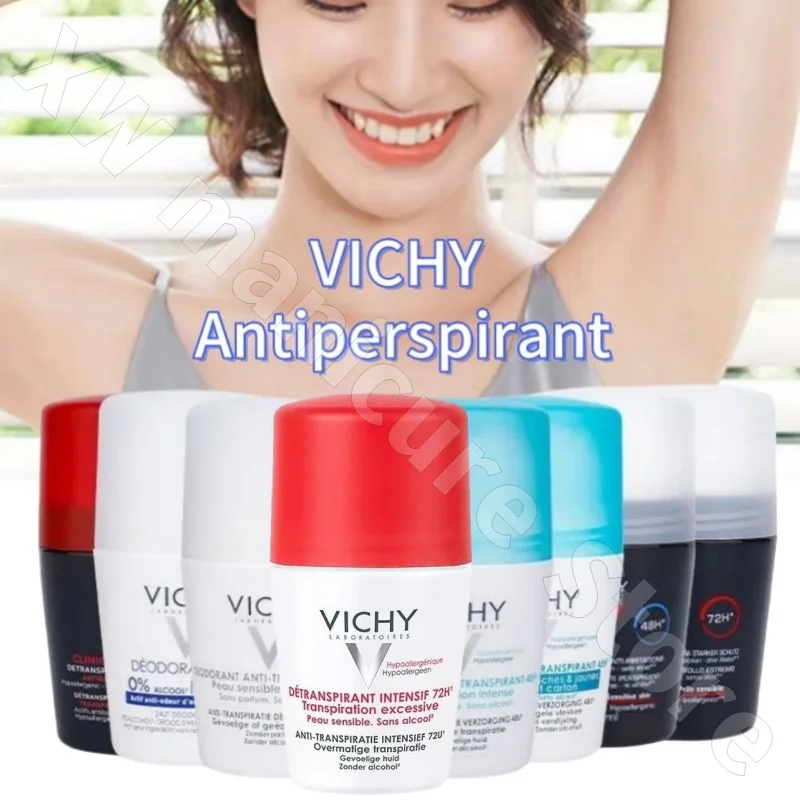 VICHY French Vita освежающие шарики для подмышек длительного действия 72 отшелушивающие жемчуг-антиперспирант и легкий аромат для тела 50 мл