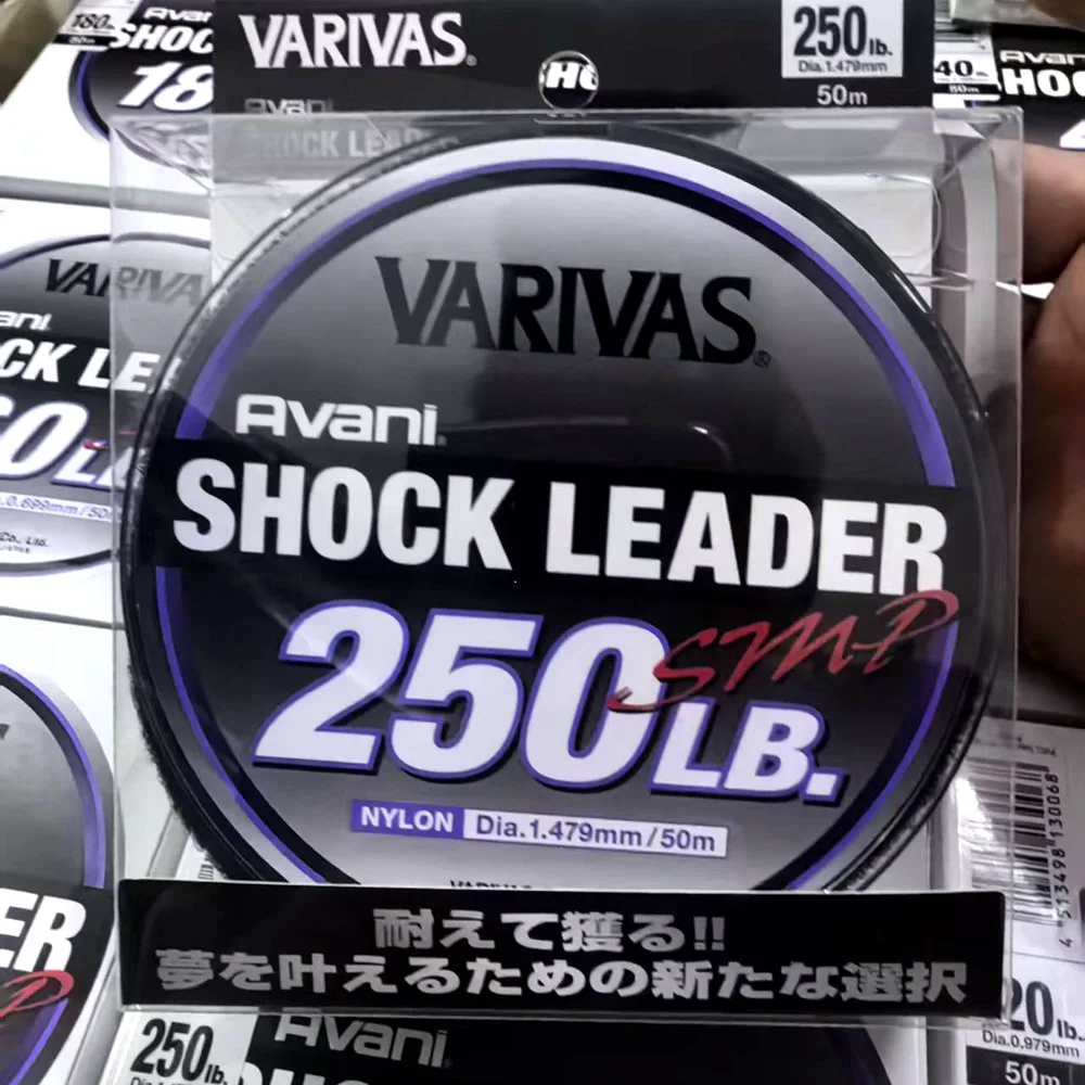 Фото 2025 НОВАЯ оригинальная леска VARIVAS AVANI SHOCK LEADER, 35LB-250LB, диаметр: 0,519-1,809 мм, супер MAX POWER, нейлоновая японская леска №3