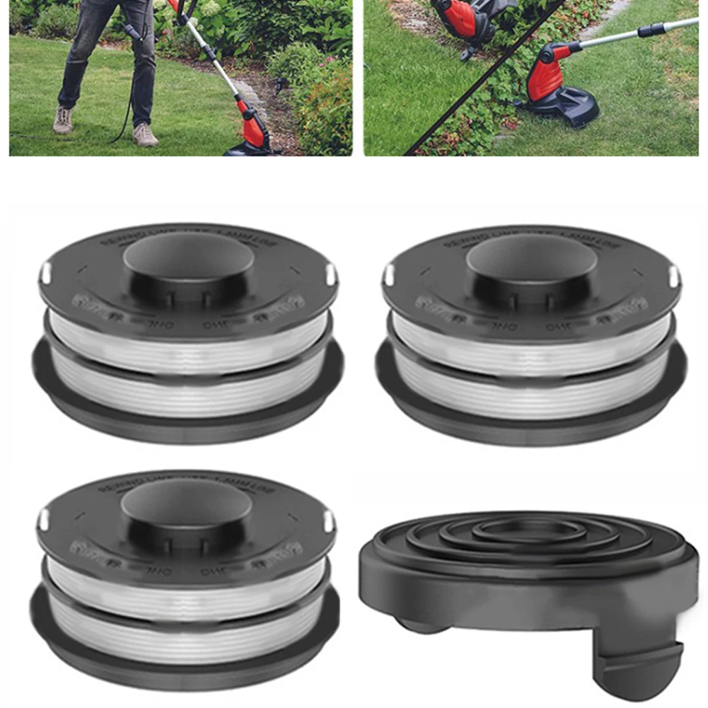 Фото 4 шт. для триммерной головки с крышкой катушки подходят для Einhell GC-ET 4530 3405685 CG-ET 4530 RTV 400, RTV 550, RTV 550/1 №2