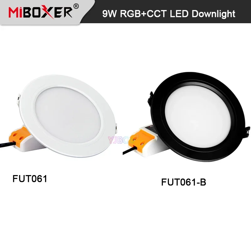 FUT061 Miboxer 9 Вт RGB + CCT светодиодный потолочный светильник с регулируемой яркостью 110 В 220 В переменного тока умная панель 2,4G RF пульт дистанционного управления/приложение/голосовое управление