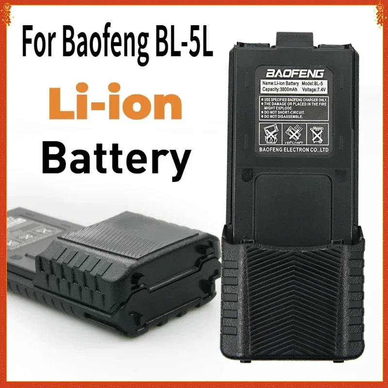 Для Baofeng BL-5L аккумулятор для рации, аксессуары для двусторонней радиосвязи, 3800 мАч, UV-5R, UV5RE, UV5RA F8HP рации