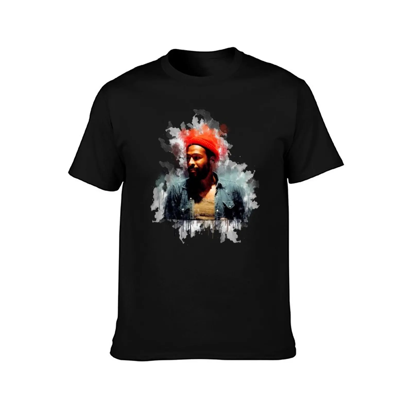Фото Футболка Marvin Gaye Water для мальчиков, белая одежда в стиле каваи, необходимая футболка с животным принтом для мальчиков, футболка с графическим рисунком для мужчин №2