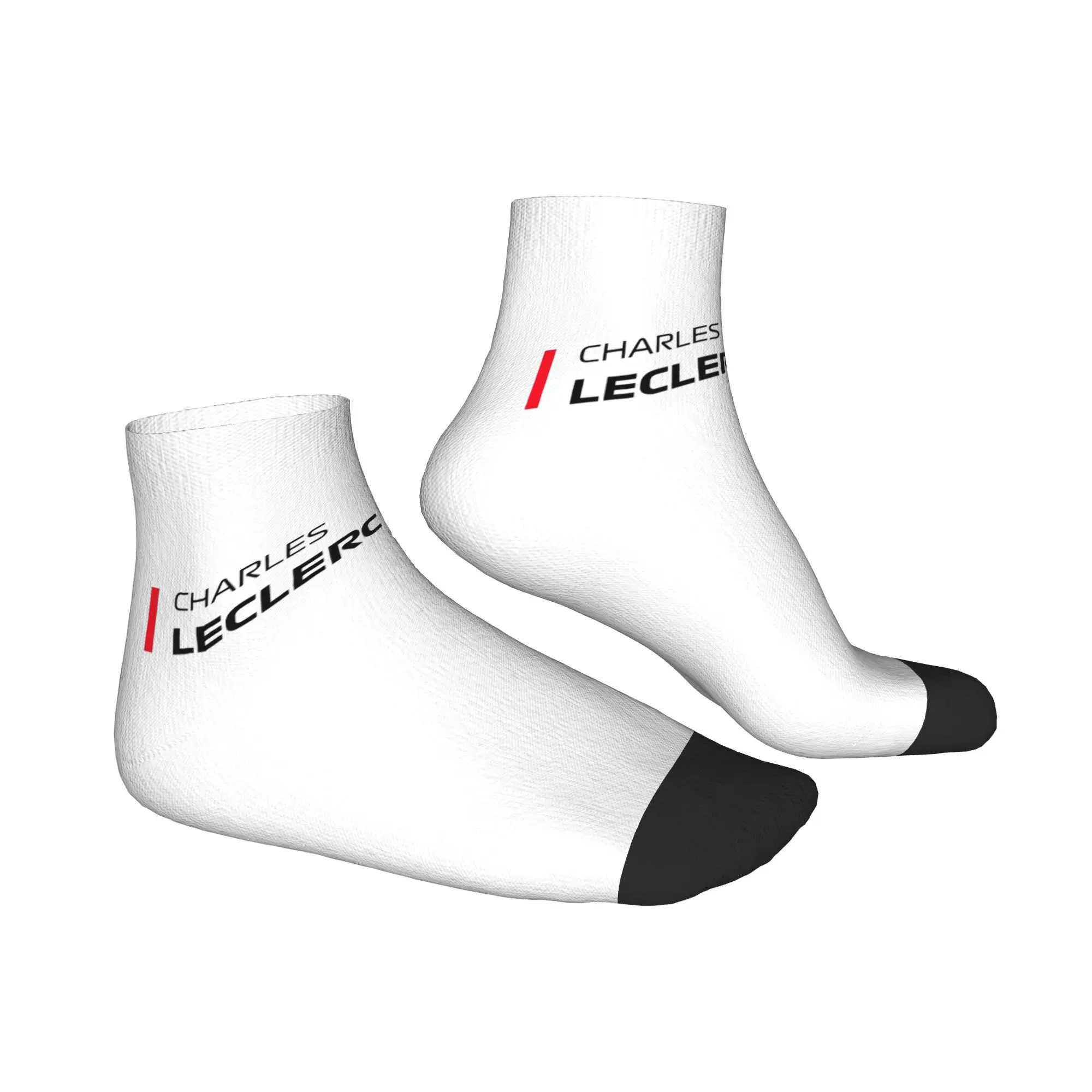 Фото Всесезонные носки Charles Leclerc F1, супер мягкие носки в стиле Харадзюку, чулки в стиле хип-хоп для мужчин и женщин, подарки №3