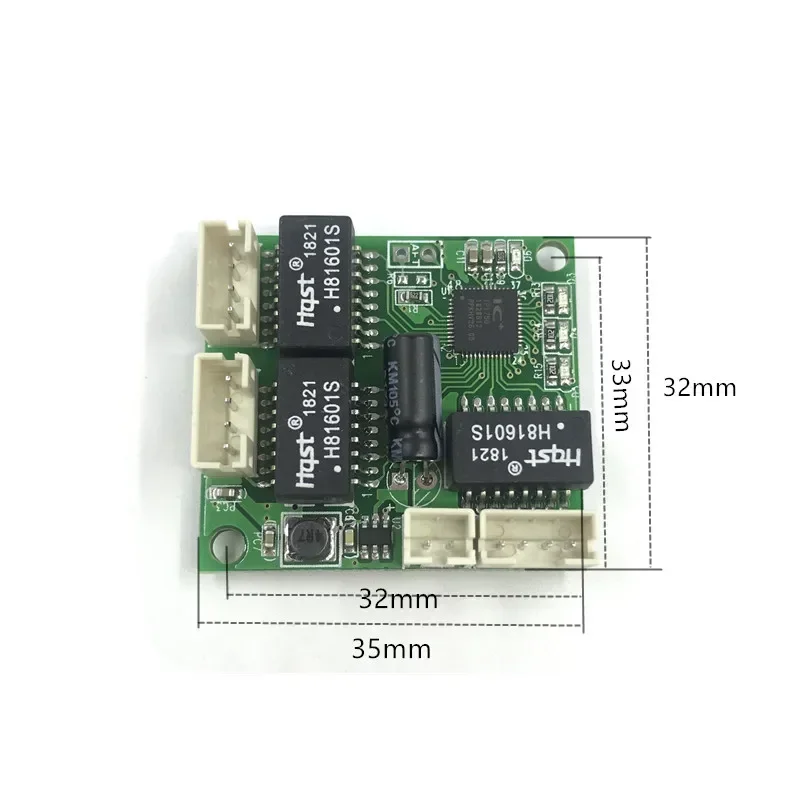 Фото Мини-модуль PBCswitch PBC OEM-модуль мини-размер 3/4/5 портов Сетевые коммутаторы Печатная плата мини-модуль коммутатора Ethernet 10/100 Мбит/с №4