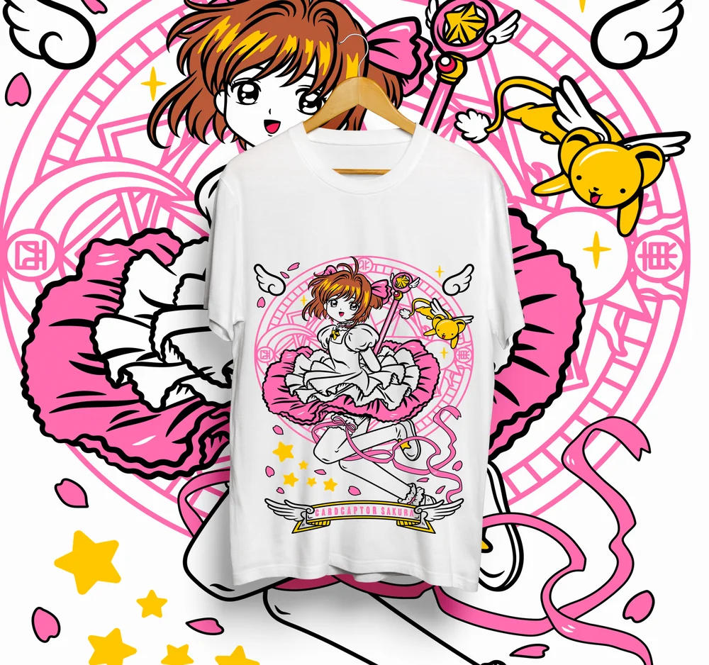 Фото Футболка Cardcaptor Sakura Waifu Kero-Chan Kawaii Аниме Манга Подарочная рубашка все размеры №3