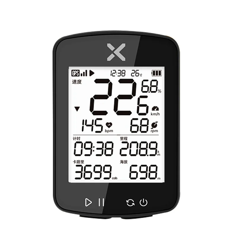 G2 Plus поколение 2,2, 2,2 дюйма, IPX7 ANT +, беспроводной спидометр, трекер, одометр, GPS, дорожный MTB велосипедный компьютер