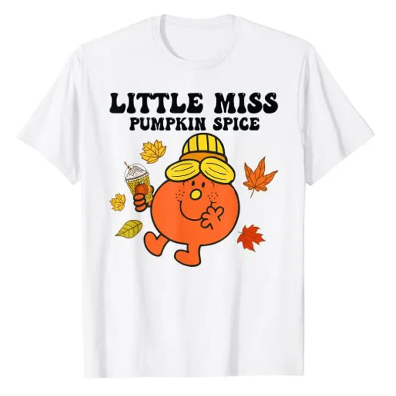 Litle Miiss, тыква, специи, милая Осенняя тыква, стандартная одежда, комиксы, графические футболки, топы, подарок на Хэллоуин