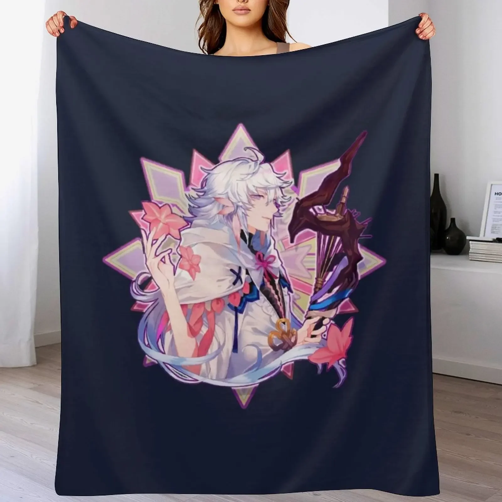 Fate grand order Merlin Mage of Flowers Плед Волосы Фланелевые мягкие плед-одеяла