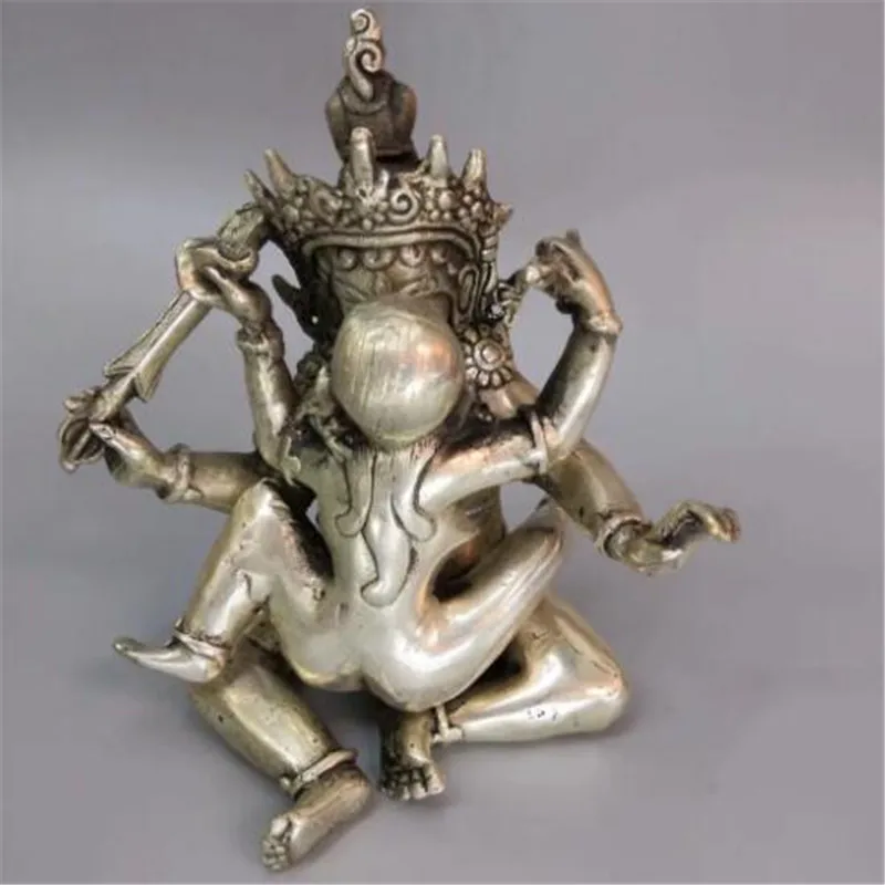Бесплатная доставка, статуя Будды lejushri conkind Yab-Ням 5,5 дюйма