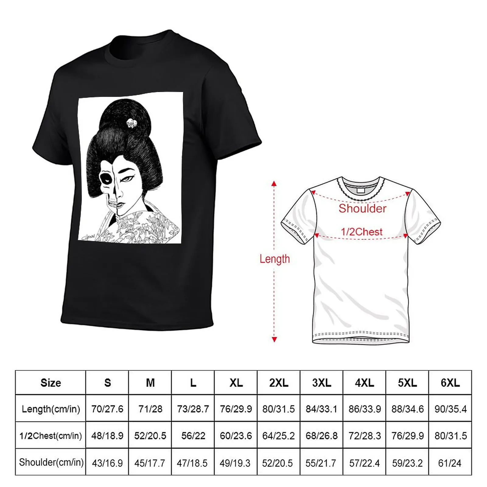 Футболка Sayuki Geisha, милая одежда, винтажная одежда, одежда в стиле хиппи, наряды для мужчин (art.: 3920d0af8ab11) - 3920d0af8ab11