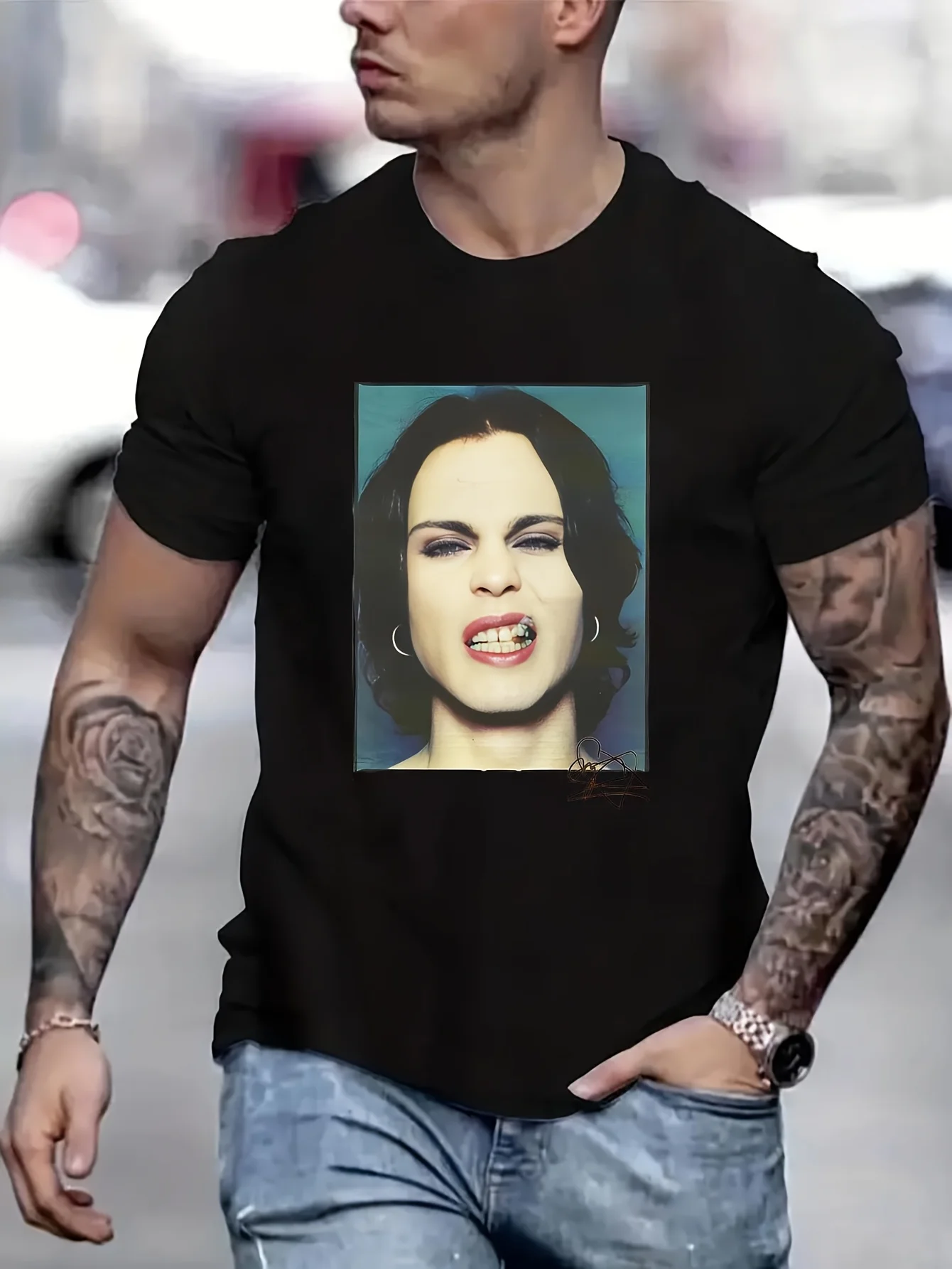Редкие мужские рубашки Ville Valo HIM Kawaii, новые подарки и футболки, кавайная одежда, мужская футболка большого размера B5024360