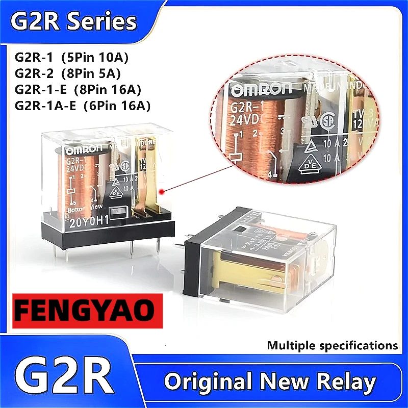 1 шт. оригинальное новое реле G2R-1 G2R-2 G2R-1-E G2R-1A-E 5VDC 12VDC 24VDC 48VDC 100VDC G2R 5Pin 6Pin 8Pin 5A 10A 16A реле мощности